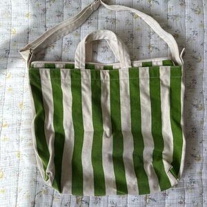 Baggu horizontal Duck Tote in green